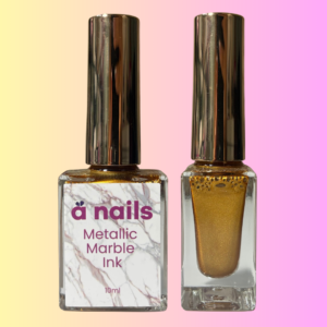 Metallic Marble Ink Dorado